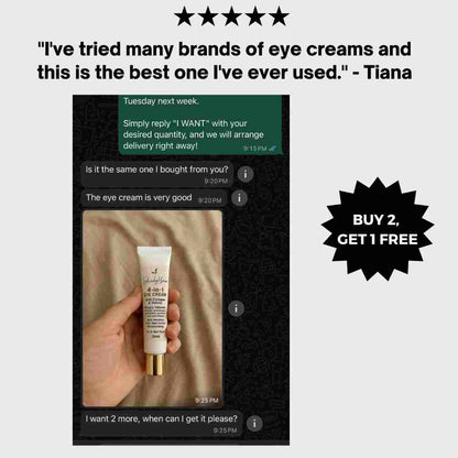 4-IN-1 EYE CREAM: Your Solution for Puffy Eye Bags, Wrinkles & Dark Circles